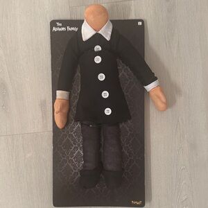 The Addams Family Plush Doll with White Collar & Buttons (Wednesday’s Doll)